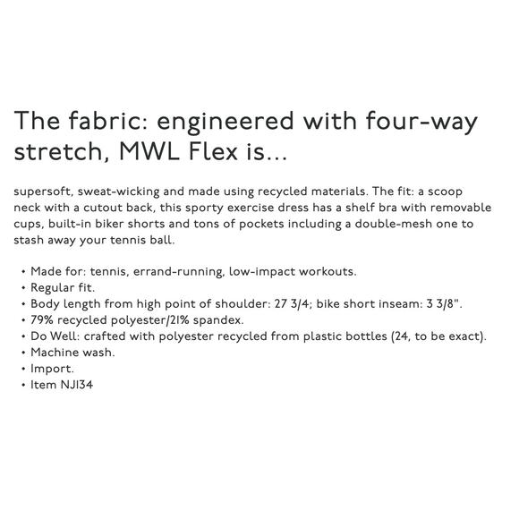 Madewell black Flex Cutout Fitness Dress - Picture 5 of 5